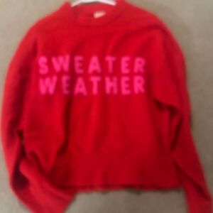 a new day Red 'Sweater Weather' Women's Sweater
